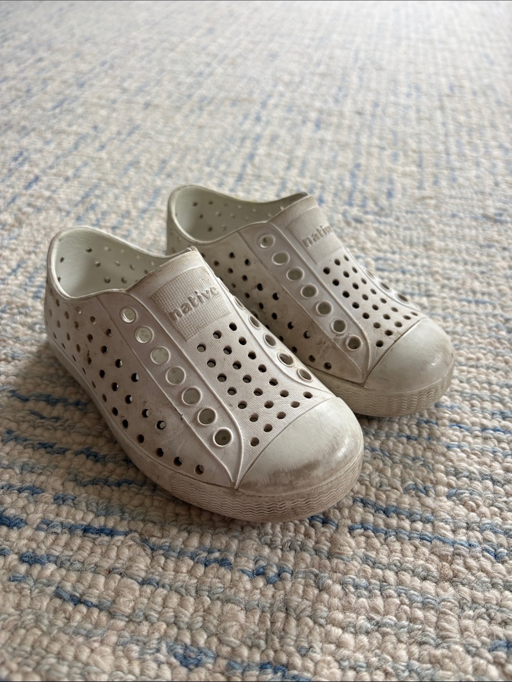 Native Kids Slip-On Sneakers in Porcelain White